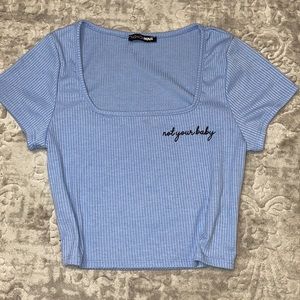 Not your baby crop top